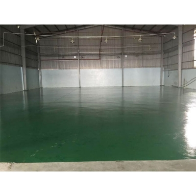 Epoxy floor paint the ceiling and Dai Dang Industrial Park